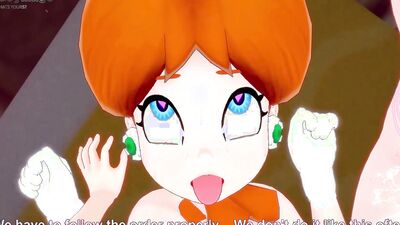 Peach and Daisy awesome threesome pov