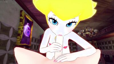 Peach and Daisy awesome threesome pov