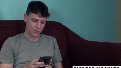 Sexy babe takes his hard dick