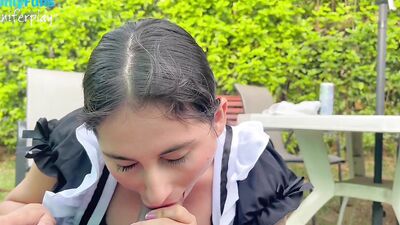 Por Fin me Quede Solo Con La Empleada y Cumplió Mi Fantasia