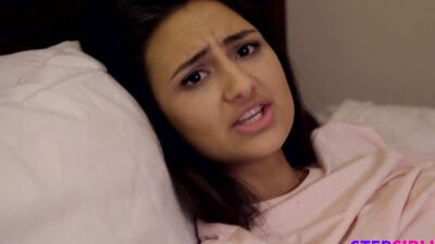 Hot and HORNY Brunette Stepsis Eliza Ibarra Gets Off FIRST on Stepbro's big dick - S7:E6