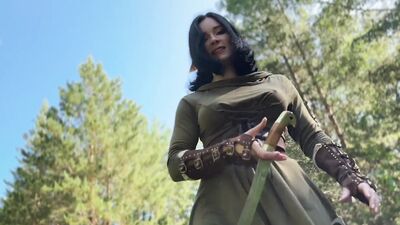 Stepsister Was So Horny In The VR Game Baldurs Gate 4 That She Was Fucked In Reality