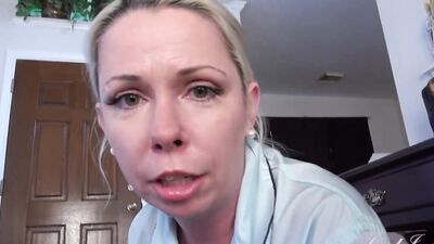 Aunt Judy's - Your Hairy MILF Step-Auntie Liz Helps You With Your Workout (POV)
