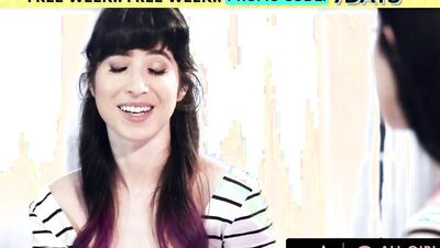 ALL GIRL MASSAGE - Two Cute Stepsisters Reminisce About Naughty Sex Moment In The Bath