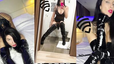 Stepmom got cum on her tits from stepson