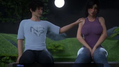 Milfy City # 21 Step sister decided to give an amazing blowjob near the lake at night