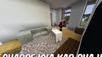 Trolled My step-SISTER with MORPH MOD in Minecraft! (Hindi)