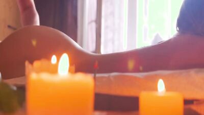 Step sister asked me for a relaxing massage