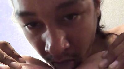 Lightskin Latina spreads ass and let bro lick her tiny pussy ????????