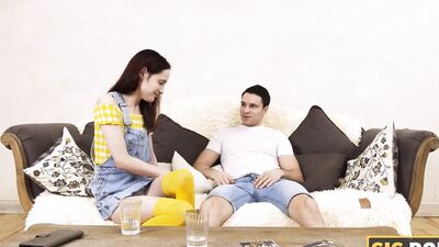 SISPORN. Chick enjoys fucking with stepbrother after losing bet to him