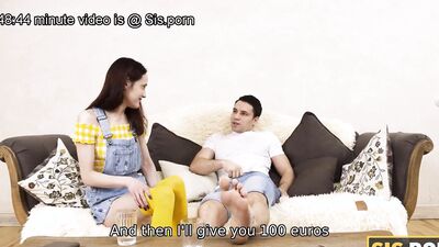 SISPORN. Chick enjoys fucking with stepbrother after losing bet to him