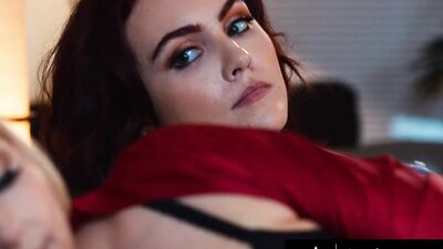 MOMMY'S GIRL - Stacked MILF Christie Stevens Caught Scared Stepdaughter Masturbating In Her Bed!