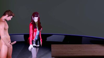 Young lady in red - Hentai 3D v114
