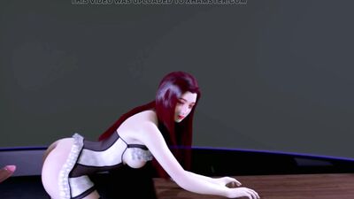 Young lady in red - Hentai 3D v114