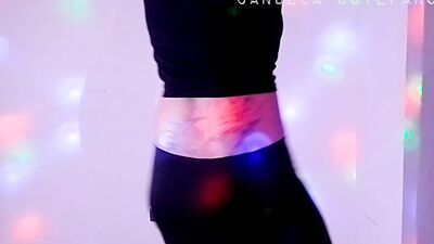 DANCING BUTTCRACK, naked in a disco