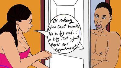 My Fantasy Turn Real When My Landlord Wife Ask Me for a Hardcore fuck,i Never Know She's a Superb Dick Sucker