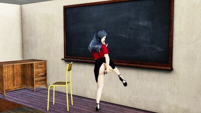 Horny Teacher Fucked By her Student in the Classroom