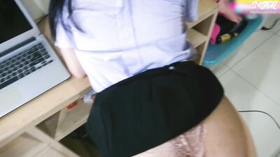 Real Tinder Frist Date Fucking Asian University Uniform (DOGGY)