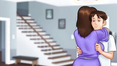 Day Four at home with jenny and Debbie. Summertime saga game