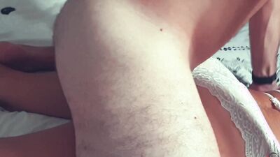 petite French amateur step mother rides cock and gets fucked doggystyle