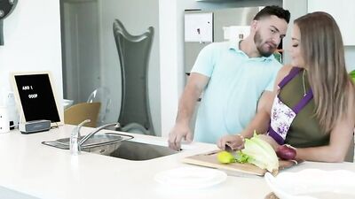 cumshot latina milf gets facial from her stepson