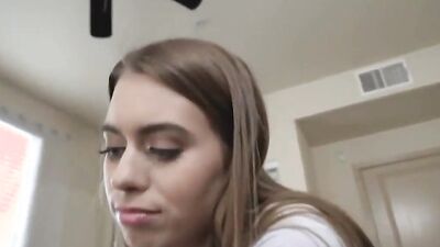 anal slim teen gives her stepdad a hot blowjob