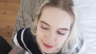 Pale stepsister Shina Ryen POV fucked by hung stepbrother