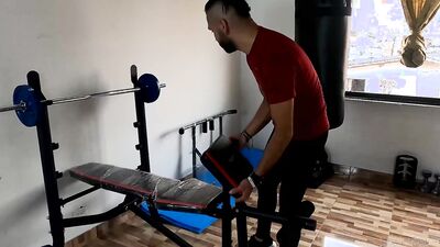I fuck my stepmom in the home gym
