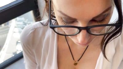 Our Role Plays with Hot Brunette and Blowjob