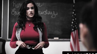 PURE TABOO Big Ass Cheerleader Lets Her Teacher's Weird Stepson Assfuck Her In Class