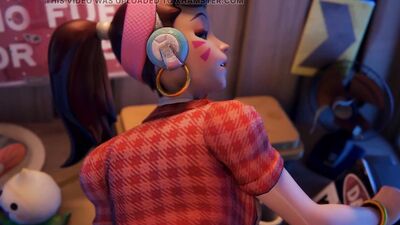 D.Va Close Sex in Garage Overwatch