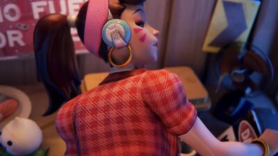 D.Va Close Sex in Garage Overwatch