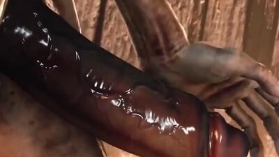Oh No, Monster Fucked Her Tight Pussy with Big Monster Cock
