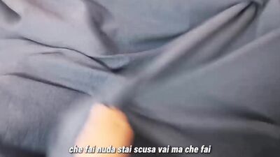 Stepsister CAUGHT MASTURBATING begs me not to accuse her in exchange for sex dialogues ita