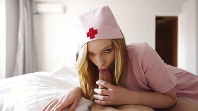 Babe nurse is here to relieve your loneliness and empty your balls