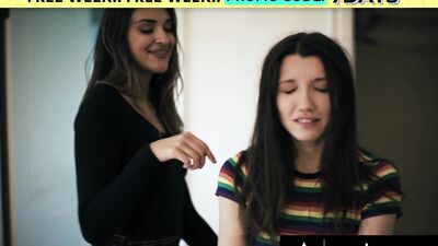Obsessed Babe Wants Rough Sex With Stepsister's Girlfriend In Exchange For Keeping Her Secret