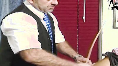 German 18yo Student teen get punishment and spanking