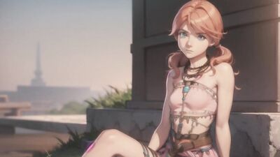 AI generated Oerba Dia Vanille (Final Fantasy XIII)