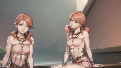 AI generated Oerba Dia Vanille (Final Fantasy XIII)