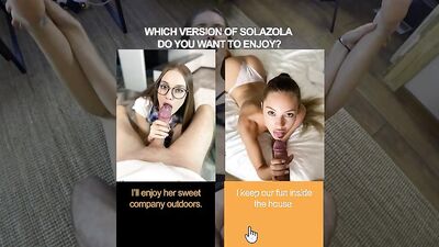 Lifeselector - Fucking petite brunette SolaZola in sexy POV scenarios
