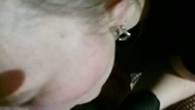 SuTho69 Roleplay Femdom Cum On Latex Shirt CIM He Is Cumming Twice Masturbating Gloves