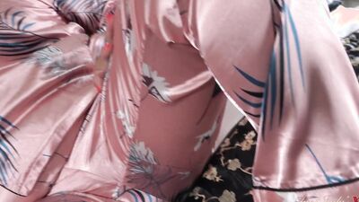 AuntJudysXXX - Your Busty Stepmom Eva May Catches You Watching Her in Bed (POV)