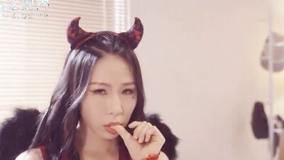 Horny Asian Amateur Teen Rides your Cock for Halloween