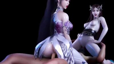 Young princess get group sex with the comanders - 3D Hentai V544