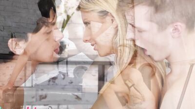 WHYNOTBI - Tanned Babe Rebecca Volpetti Asks Her Bf If She Can Let Her Stepbro Join For A 3some