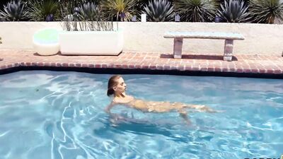 DADDY4K. Pool becomes a good place for minxs hot XXX with BF's daddy