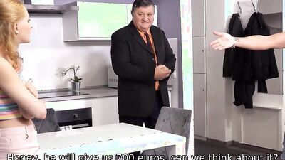 Lack Of Cash Causes Guy To Permit Rich Stepdad Fuck His Sexy Girlfriend