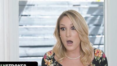 Family Strokes - Big Titted Step Mother And Step Sister Fucked Hard By Lucky Stud And Share His Cum (Charley Hart)