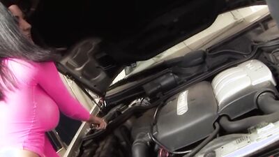 They got into group sex at a car repair shop because they could not pay