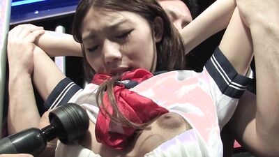 Japanese big tits brunette teen Aoi Yuki had group sex.